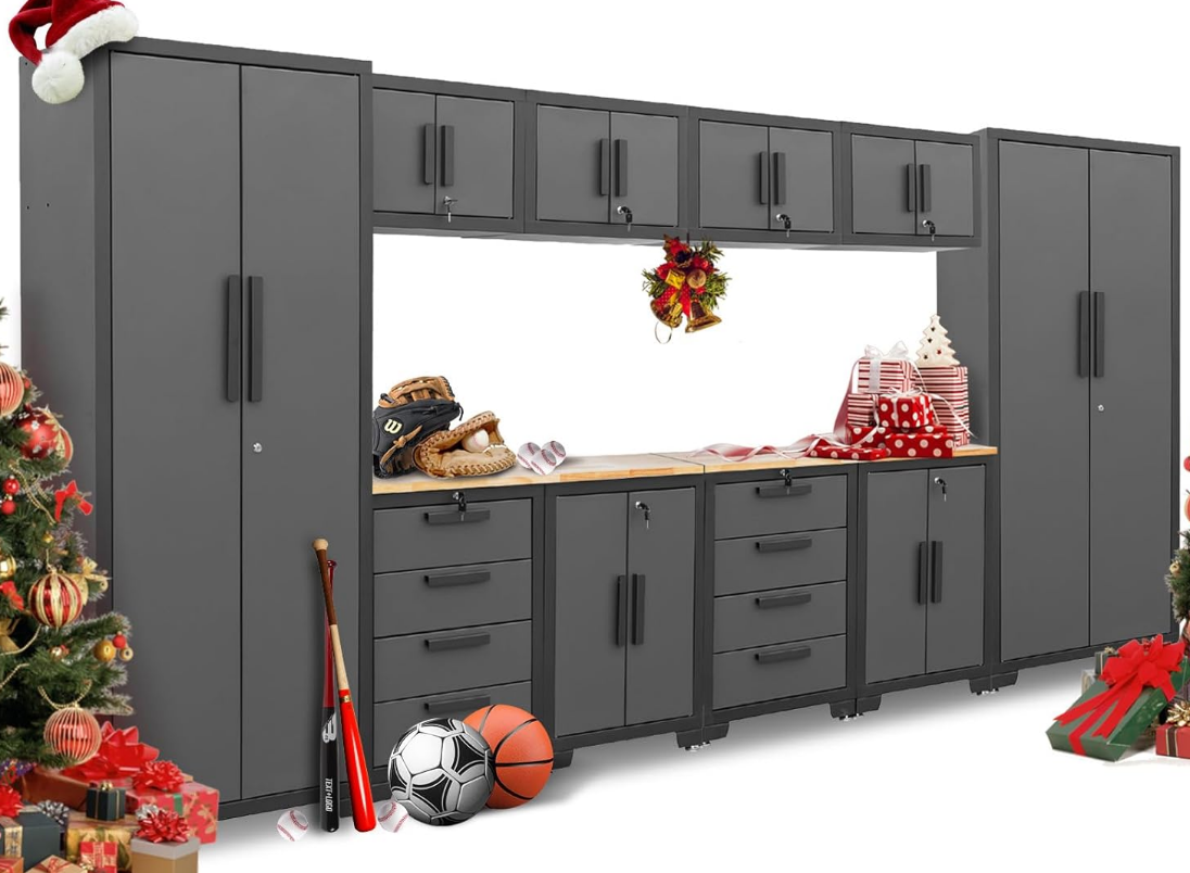 High quality 24 gauge steel construction with ball bearing slides and adjustable shelves