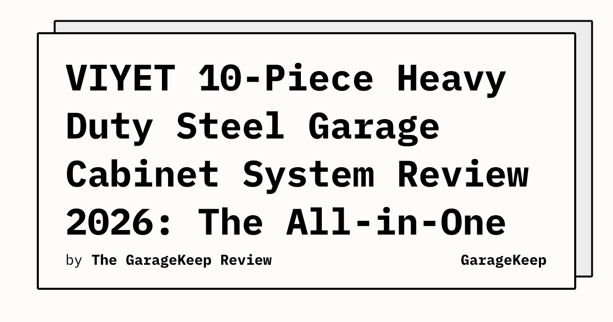 VIYET 10-Piece Heavy Duty Steel Garage Cabinet System Review 2026: The ...